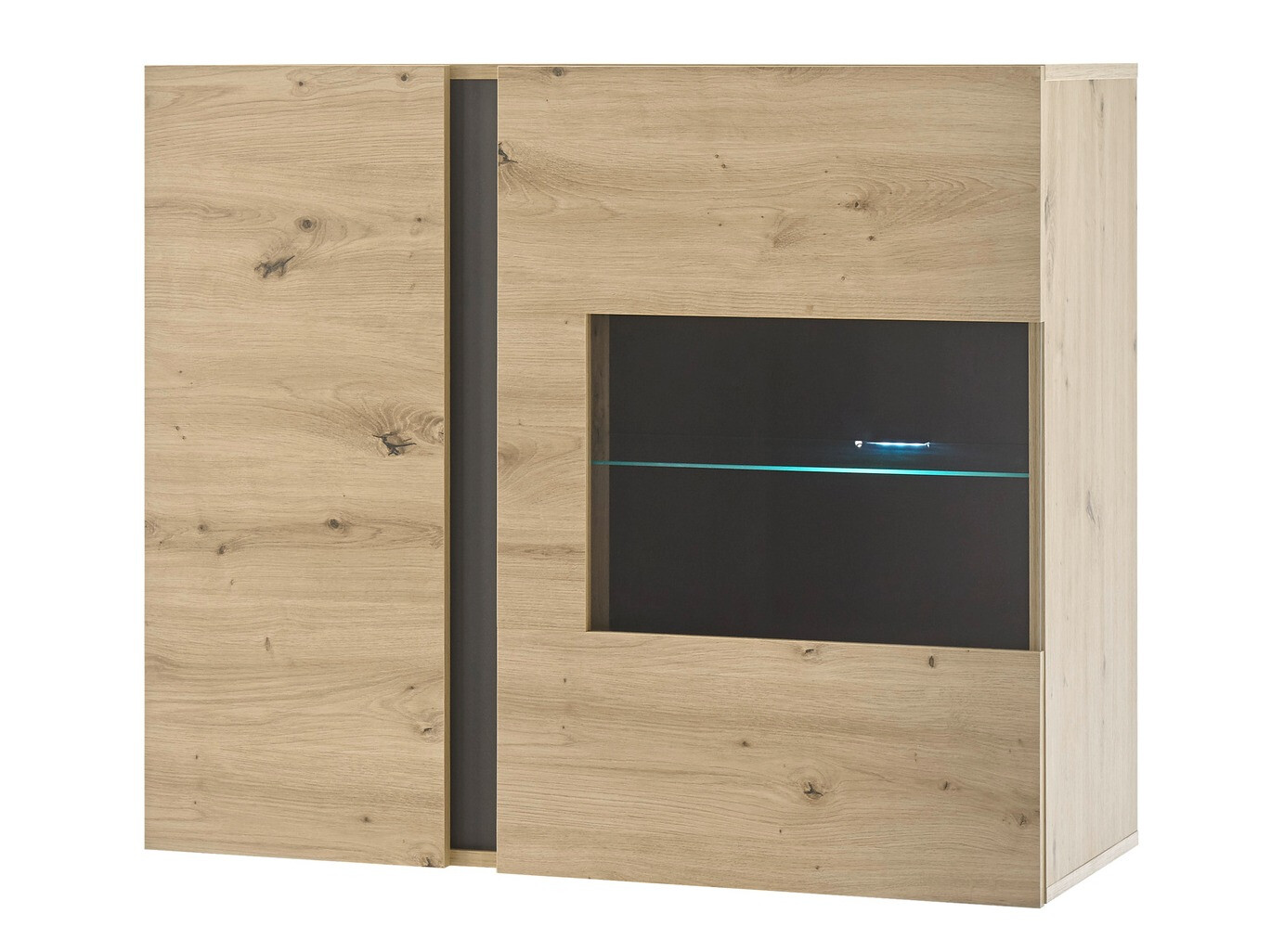 Fali szekrény Veropho 105 (Artisan tölgy + Grafit)