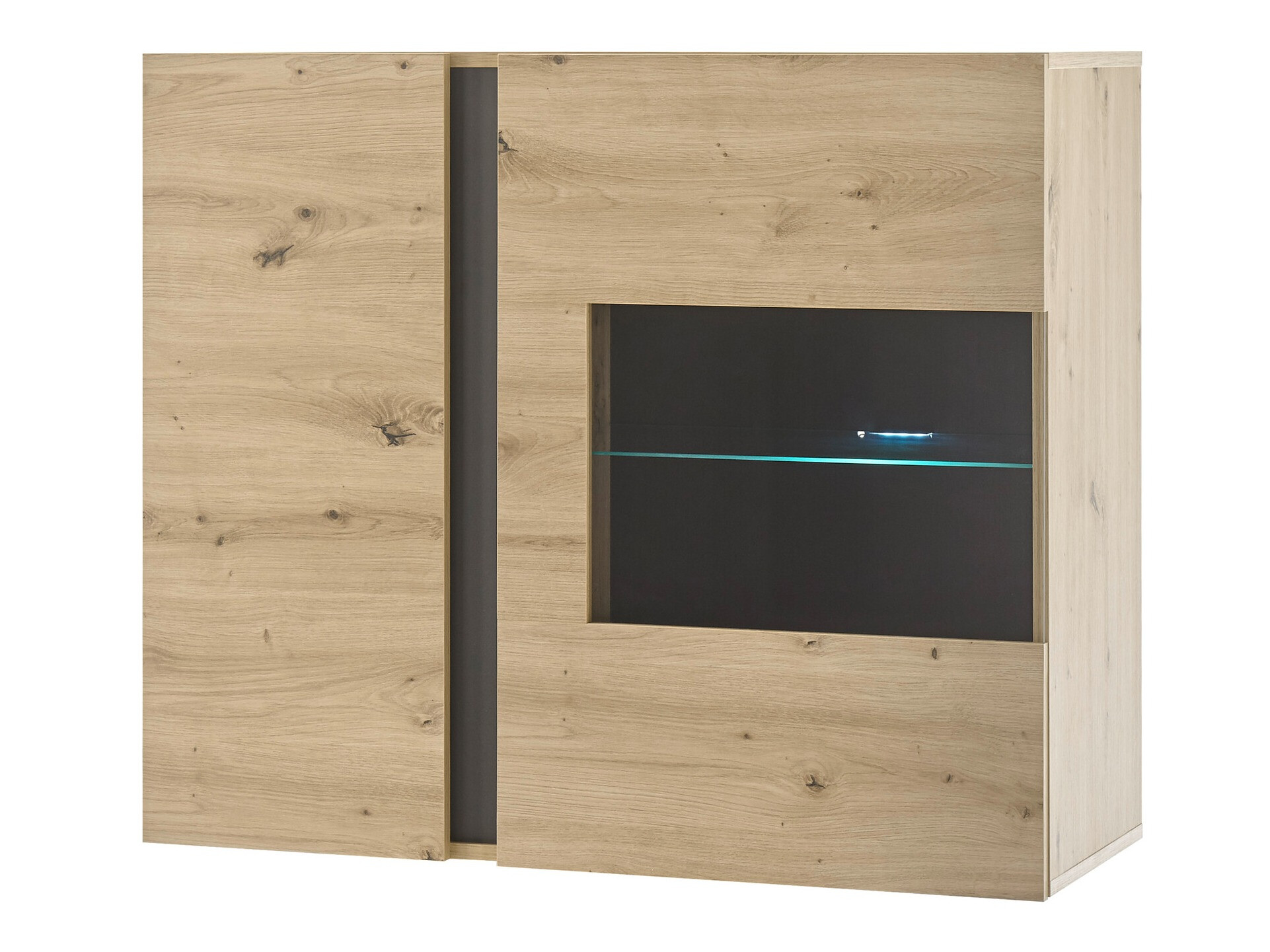 Fali szekrény Veropho 105 (Artisan tölgy + Grafit)