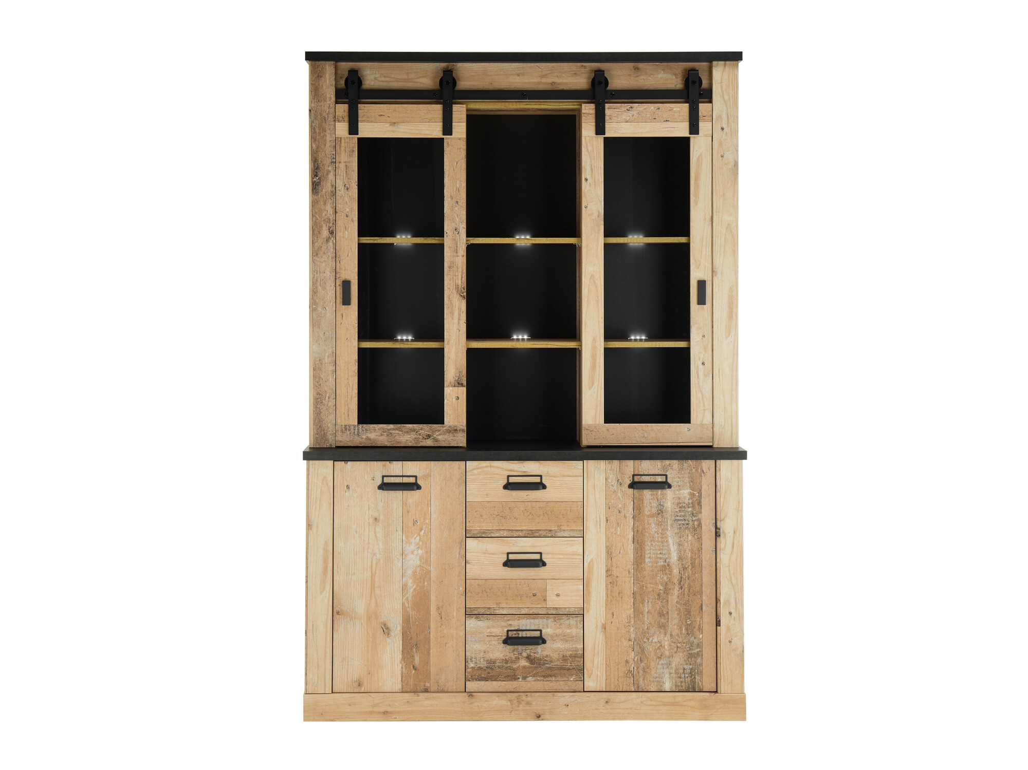 Könyvespolc Cirtale 110 (Érett tölgy + Antracit)