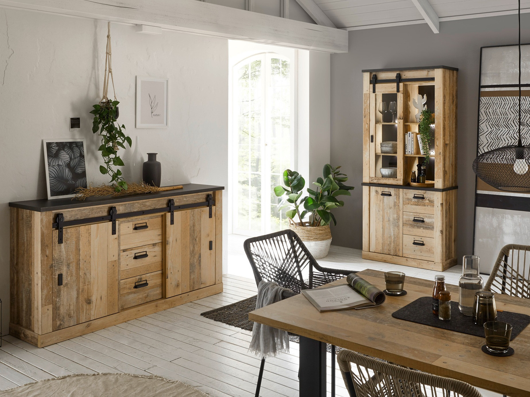 Komód Cirtale 116 (Antracit + Érett tölgy)