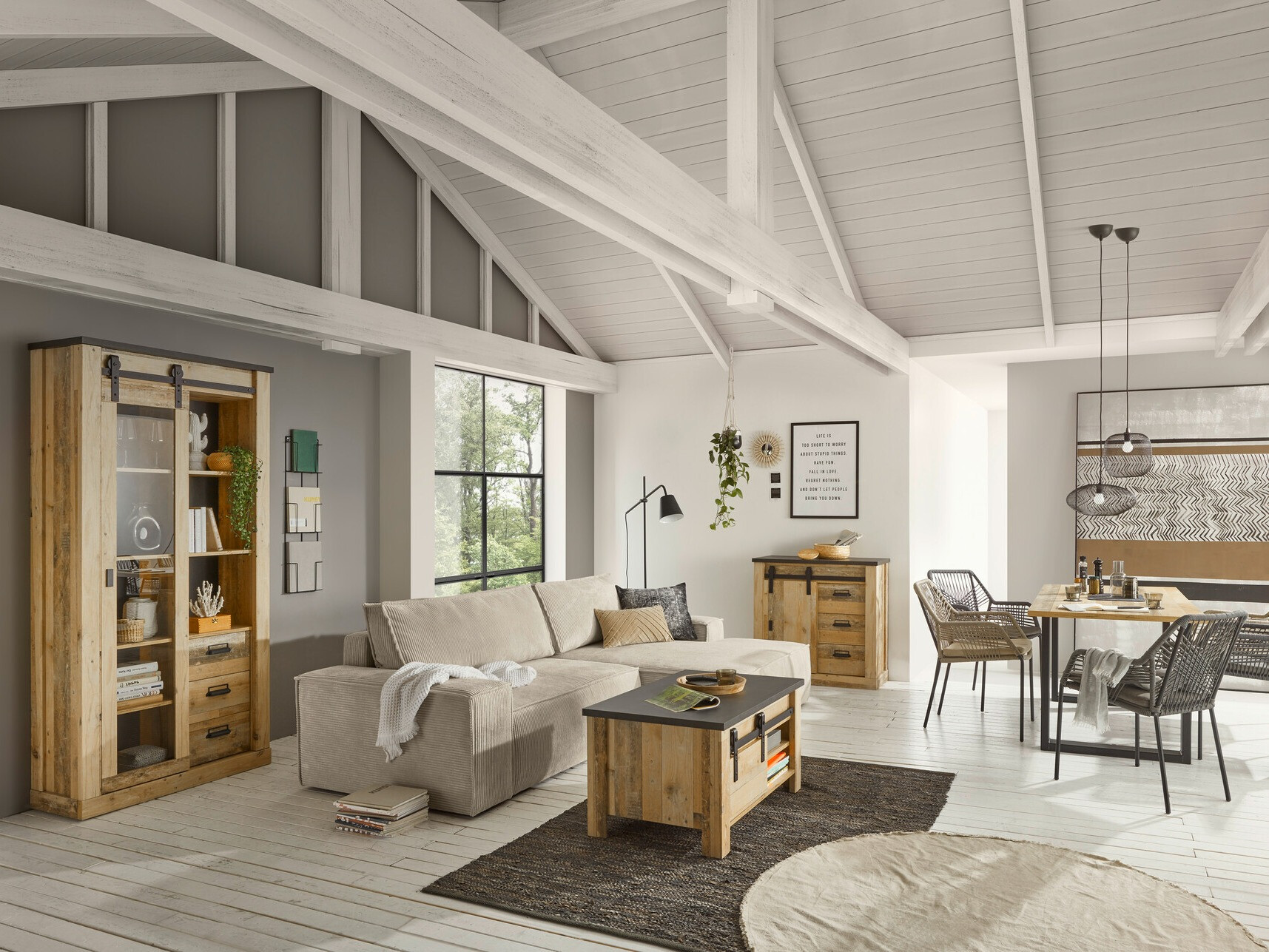 Komód Cirtale 117 (Antracit + Érett tölgy)