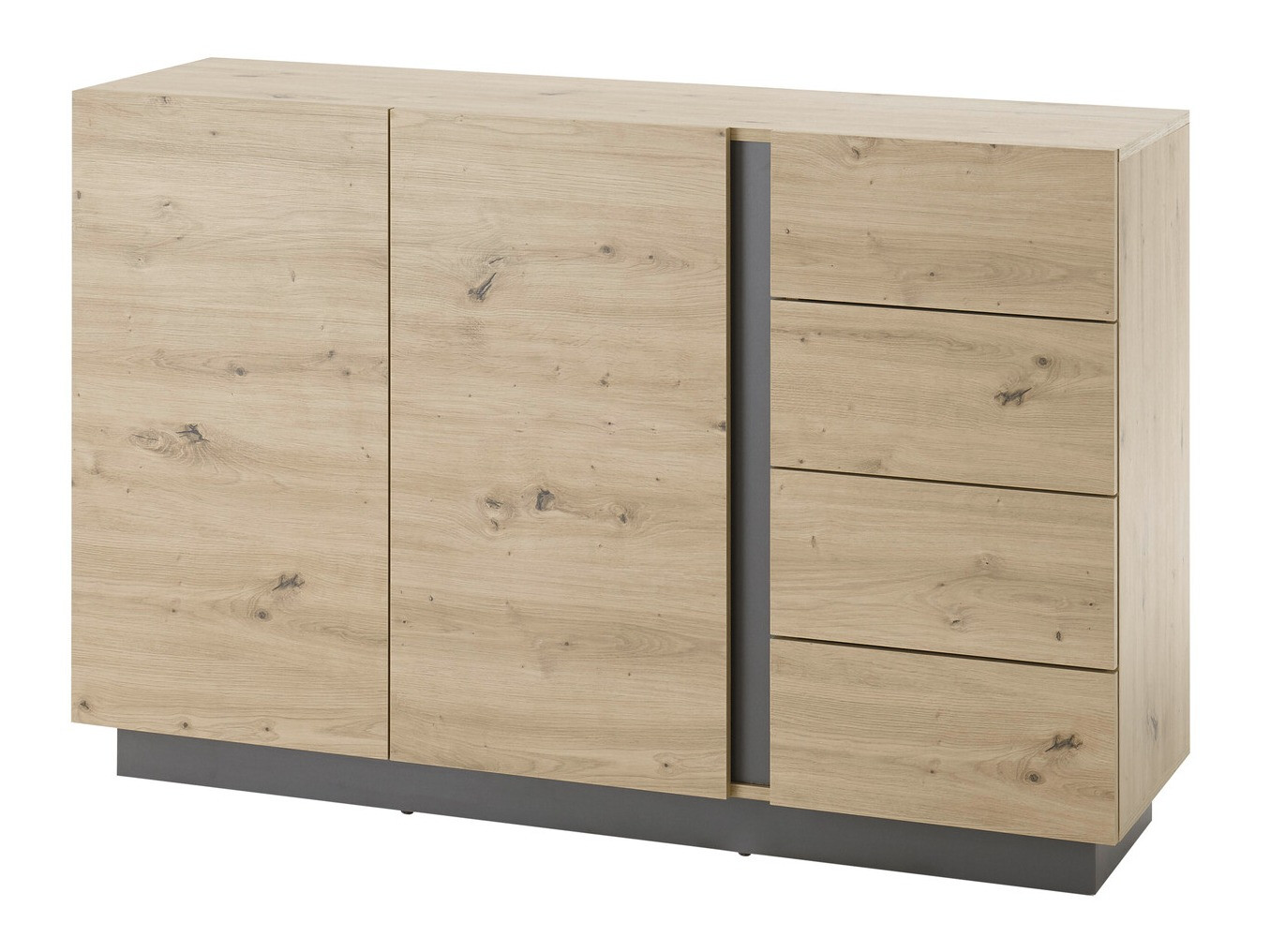 Komód Veropho 107 (Artisan tölgy + Grafit)