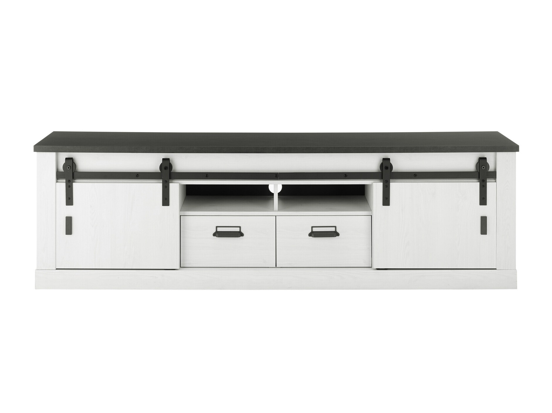 TV-állvány Cirtale 113 (Antracit + Fehérített fenyő)