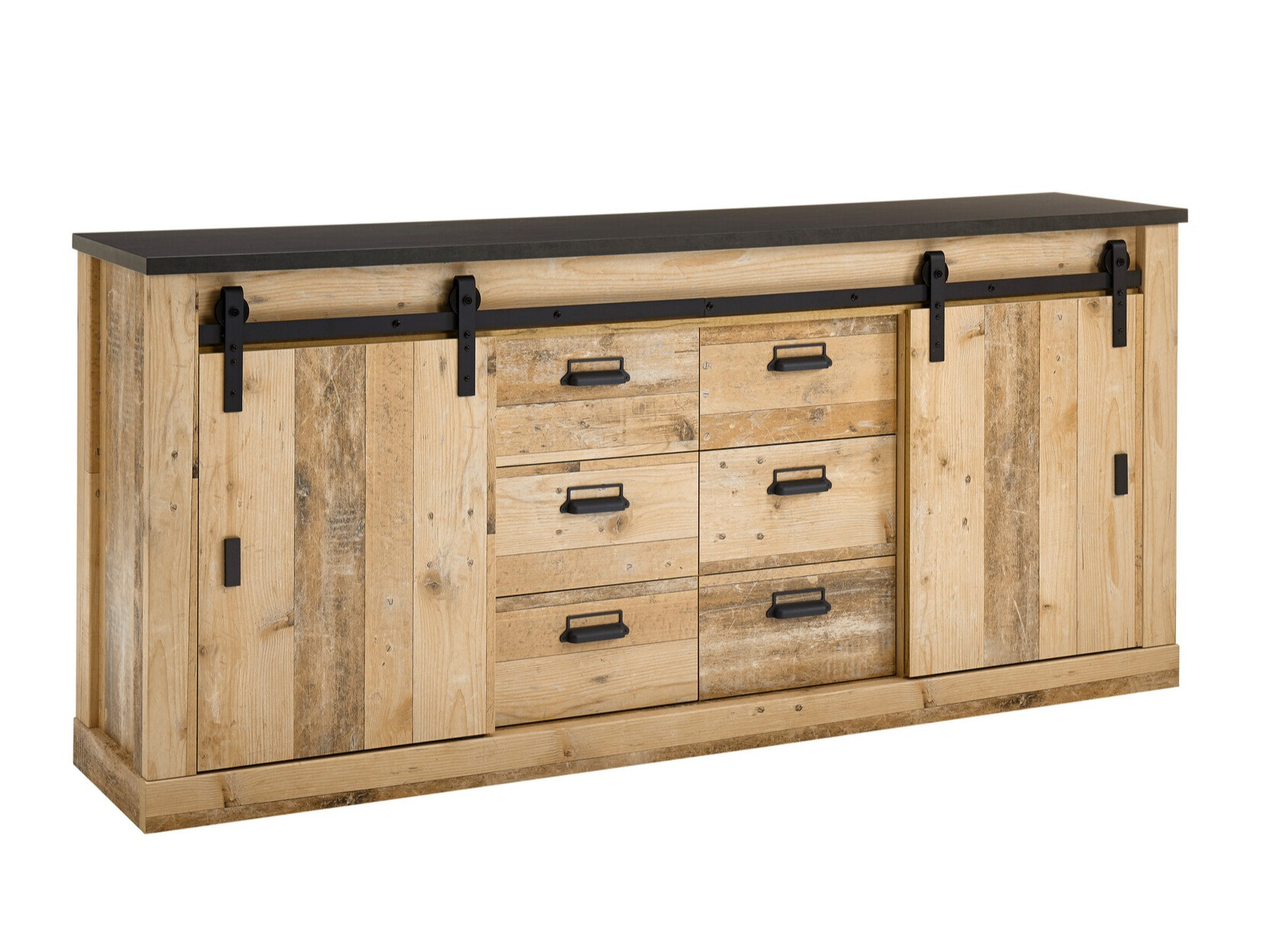 Komód Cirtale 118 (Antracit + Érett tölgy)