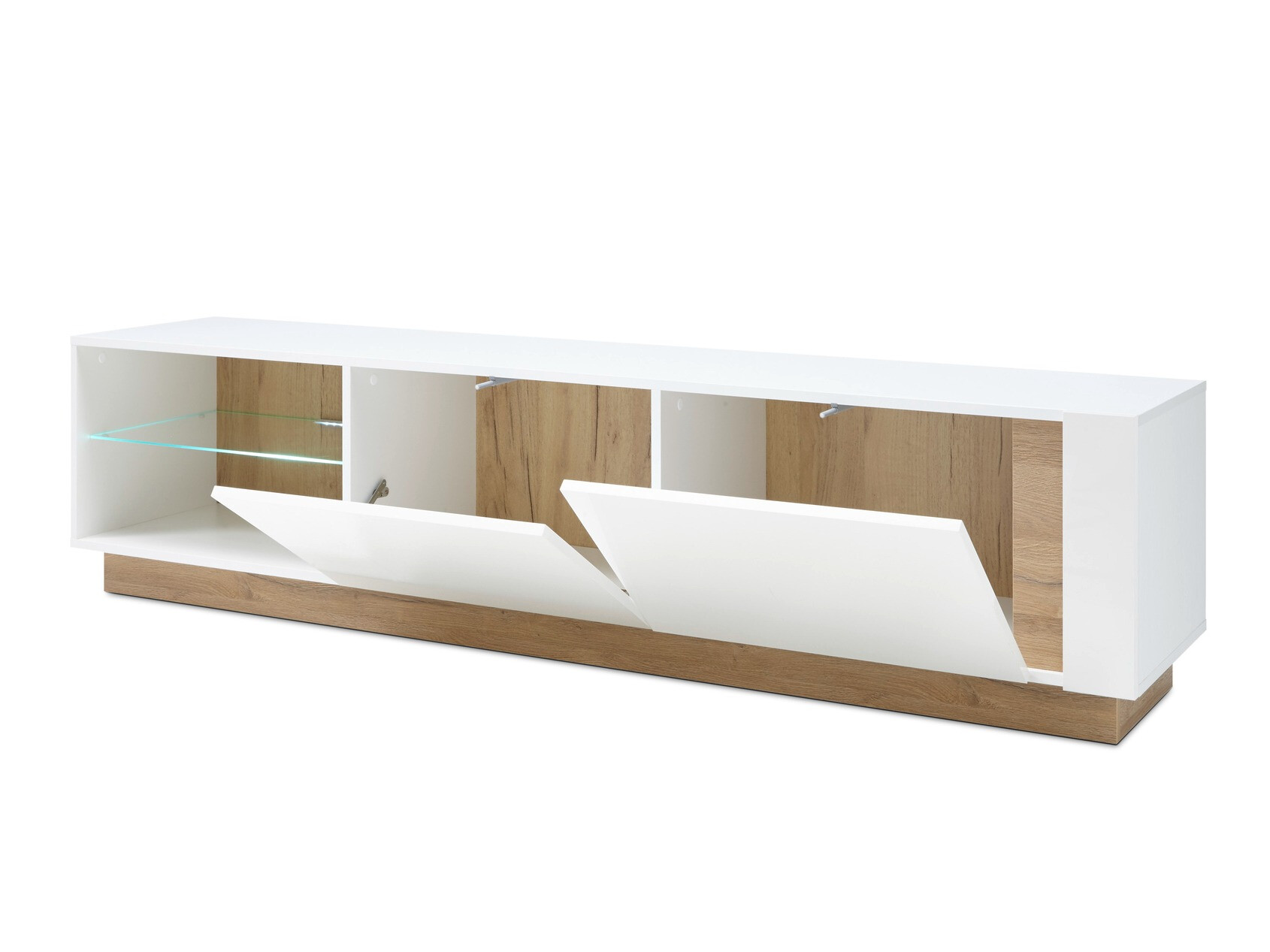 Nappali szett Veropho 112 (Fényes fehér + Grandson tölgy)