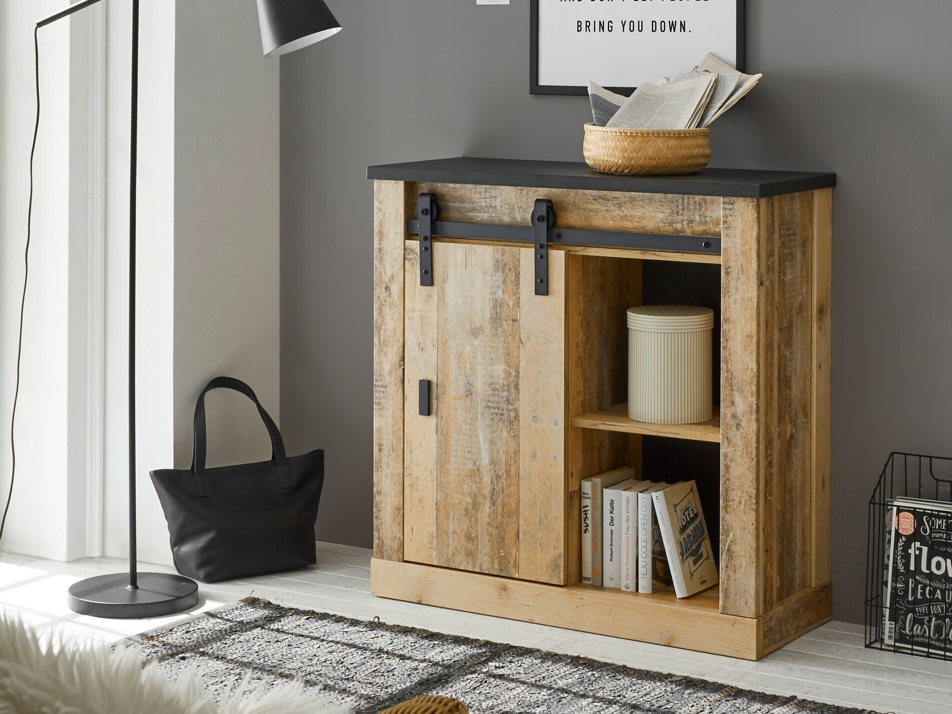 Szekrény Cirtale 119 (Érett tölgy + Antracit)