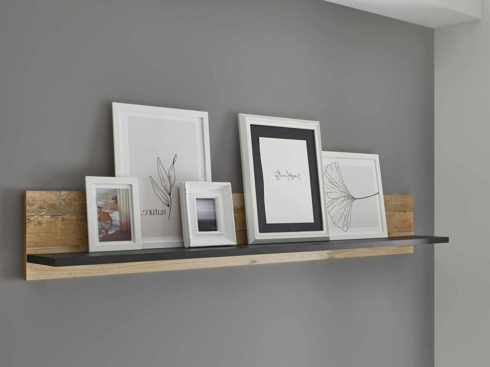 Fali polc Cirtale 120 (Antracit + Érett tölgy)