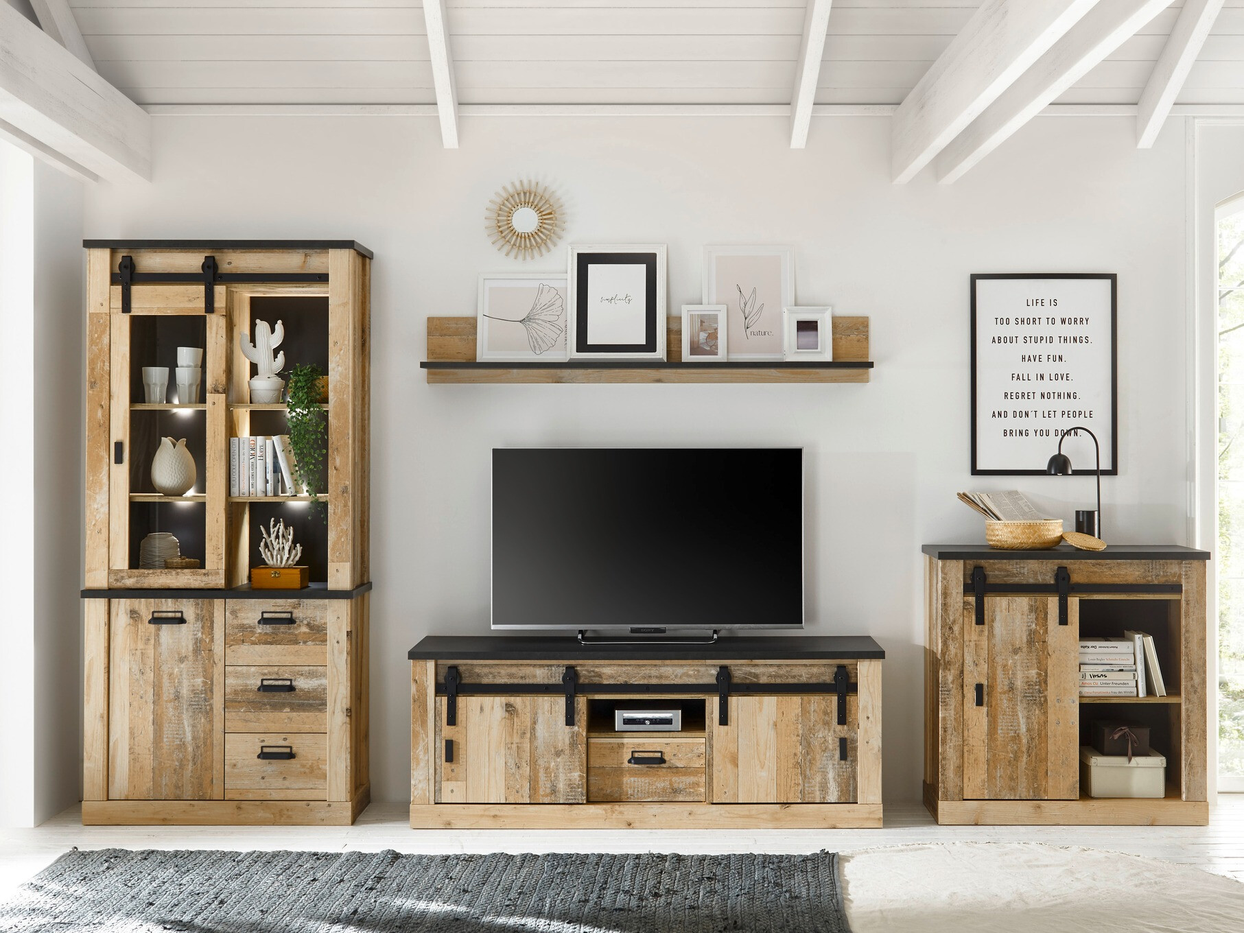 Polc Cirtale 120 (Antracit + Érett tölgy)