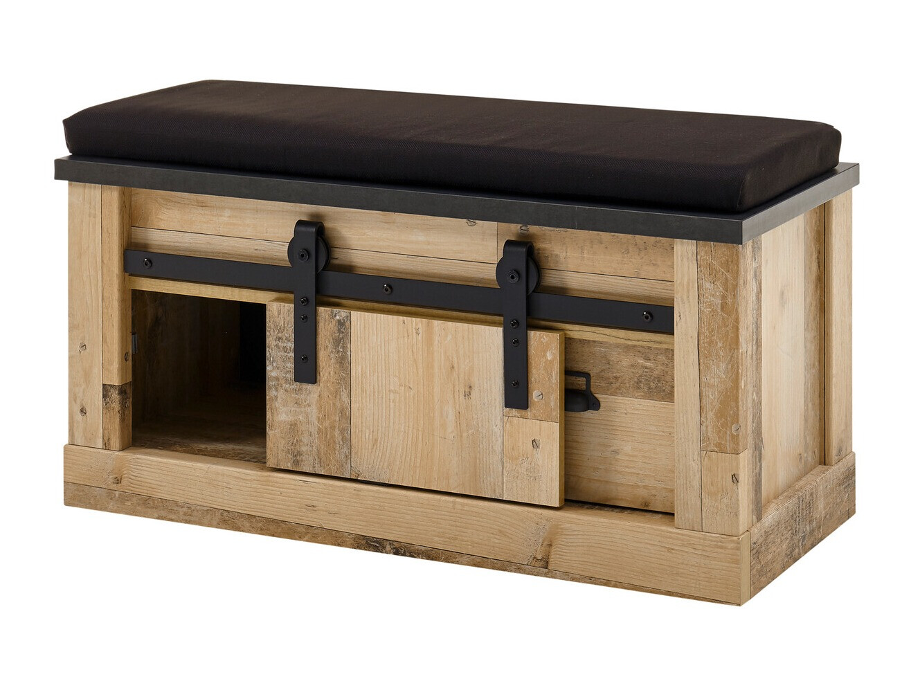 Cipőtároló Cirtale 125 (Antracit + Érett tölgy)