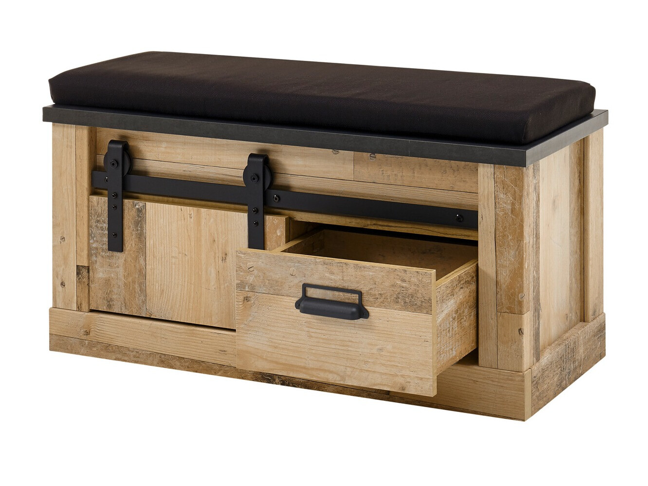 Cipőtároló Cirtale 125 (Antracit + Érett tölgy)