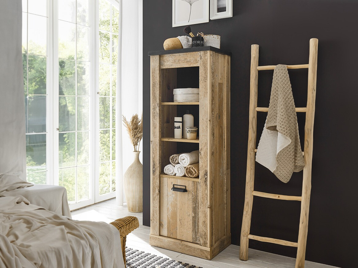 Könyvespolc Cirtale 123 (Érett tölgy + Antracit)