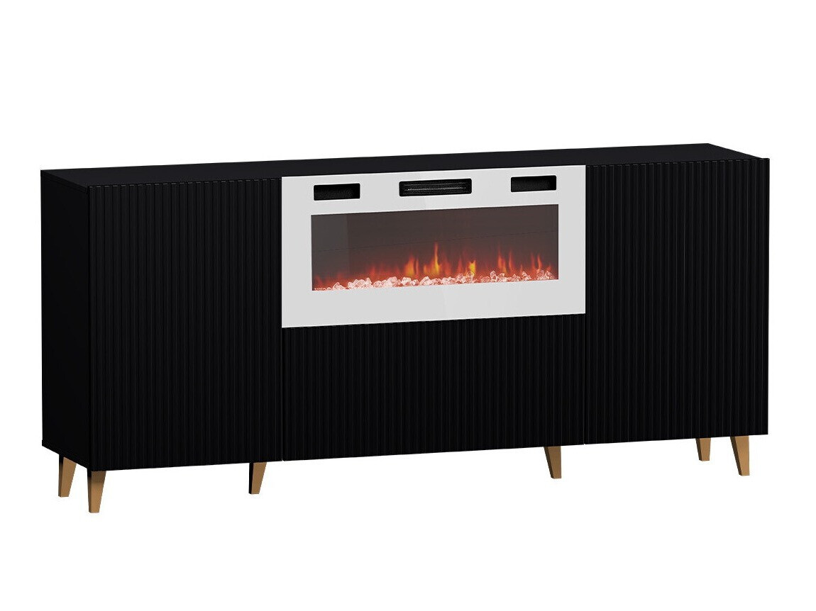 Szekrény Levmari 104 (Fekete + Aranysárga)