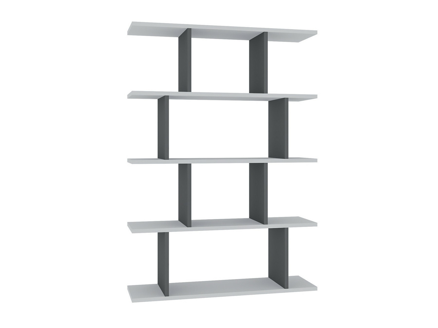 Könyvespolc Kailua 1048 (Fehér + Antracit)