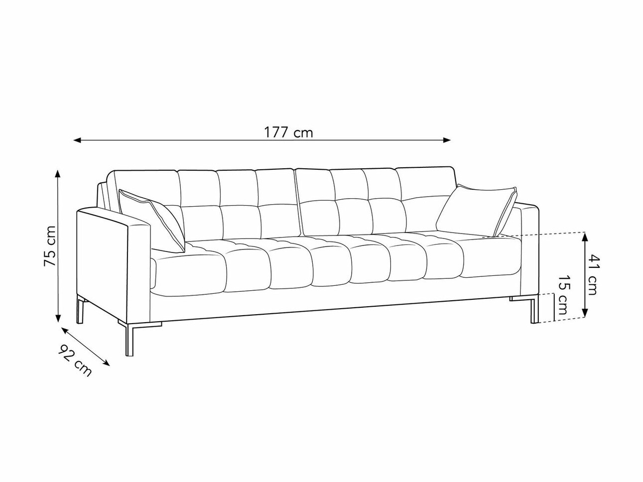Kanapé Lormelo 101 (Bluvel 18)