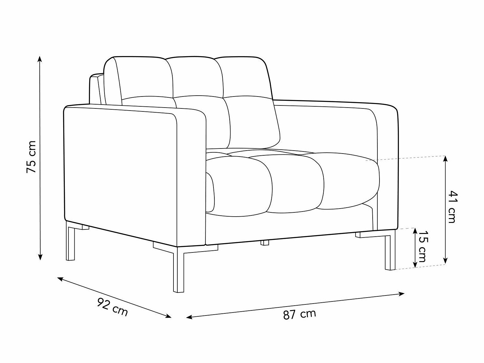 Fotel Lormelo 106 (Bluvel 89)
