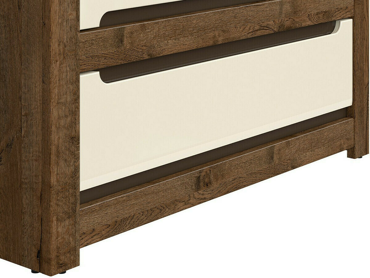 Komód Ophevaru 101 (Fényes krém + April tölgy)