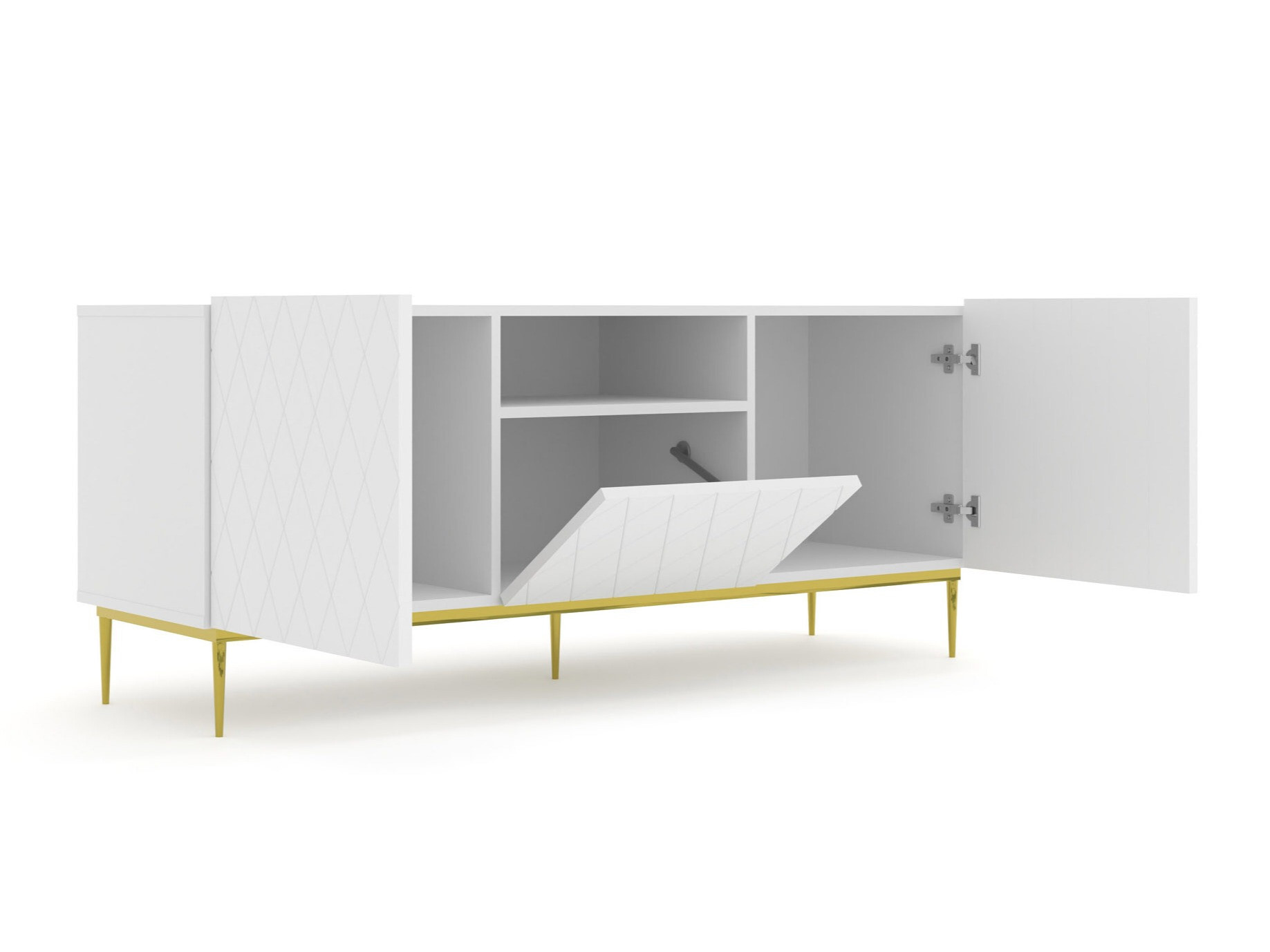 TV-állvány Melmoro 100 (Fehér)