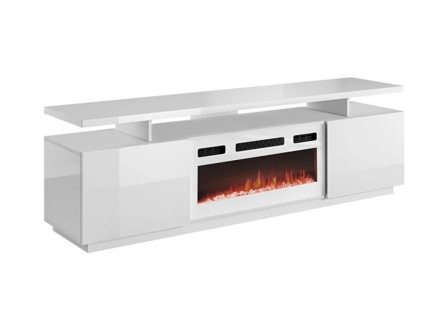 TV-állvány Figura I (Fehér + Fényes fehér)