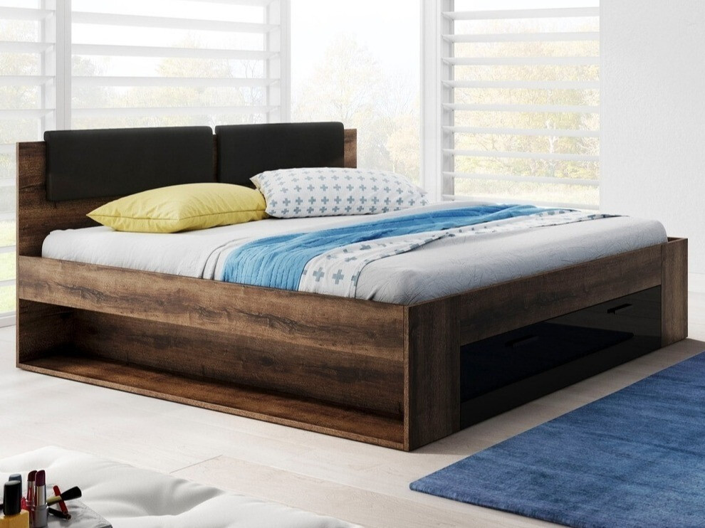 Ágy Levruvu 106 (Monastery tölgy + Fényes fekete)