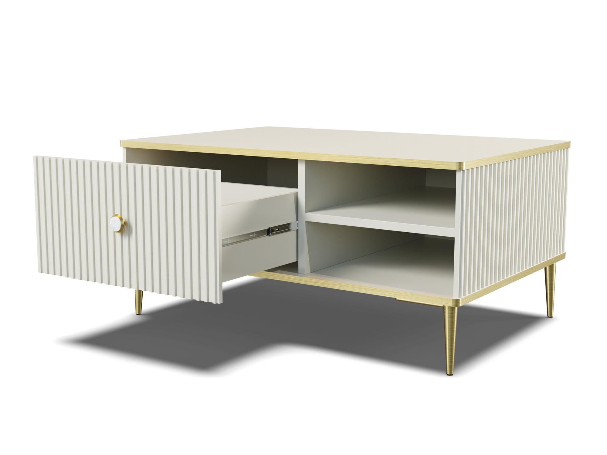 Dohányzóasztal Romciro 102 (Kasmír + Aranysárga)