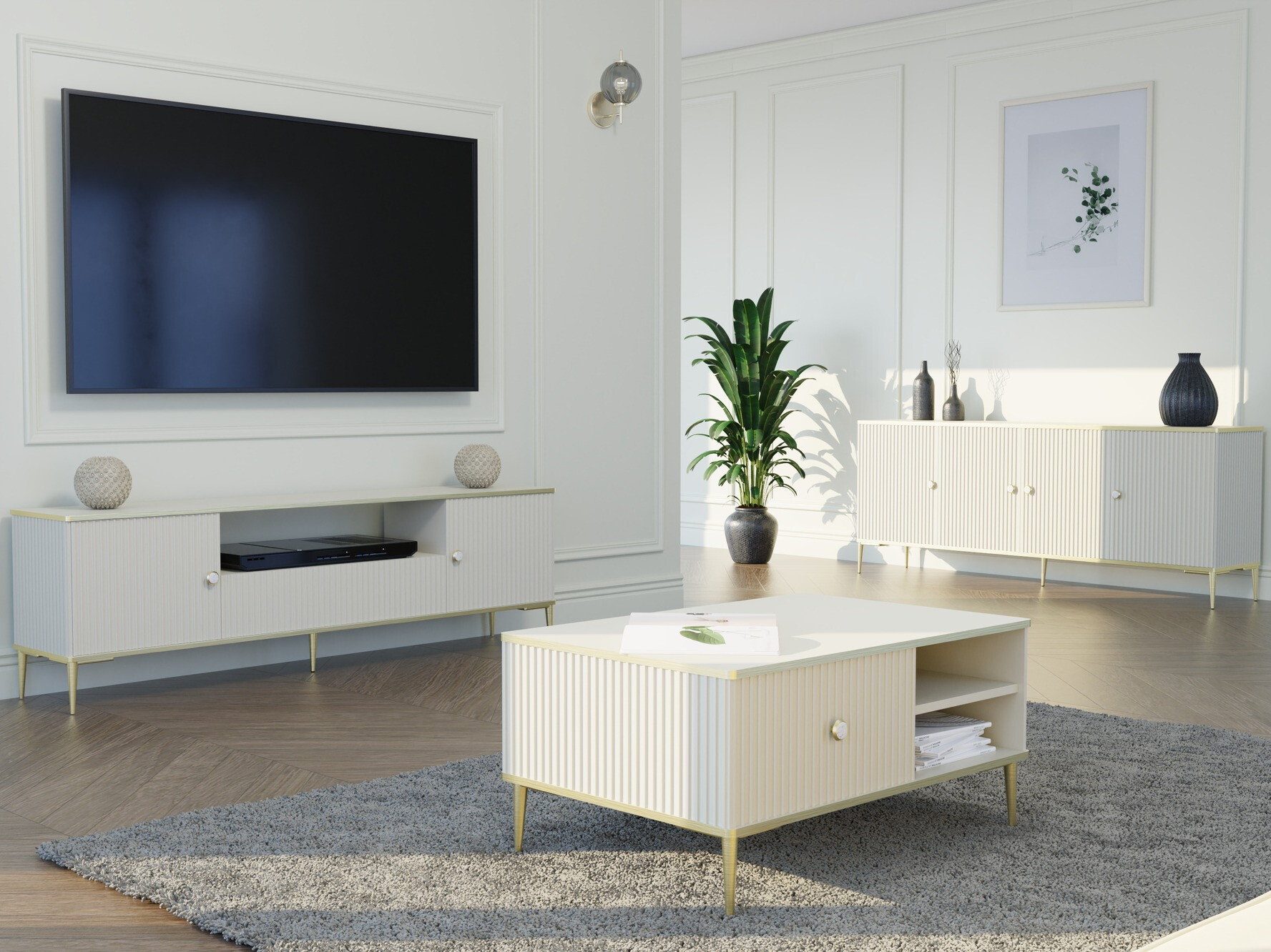 Nappali szett Romciro 103 (Kasmír + Aranysárga)