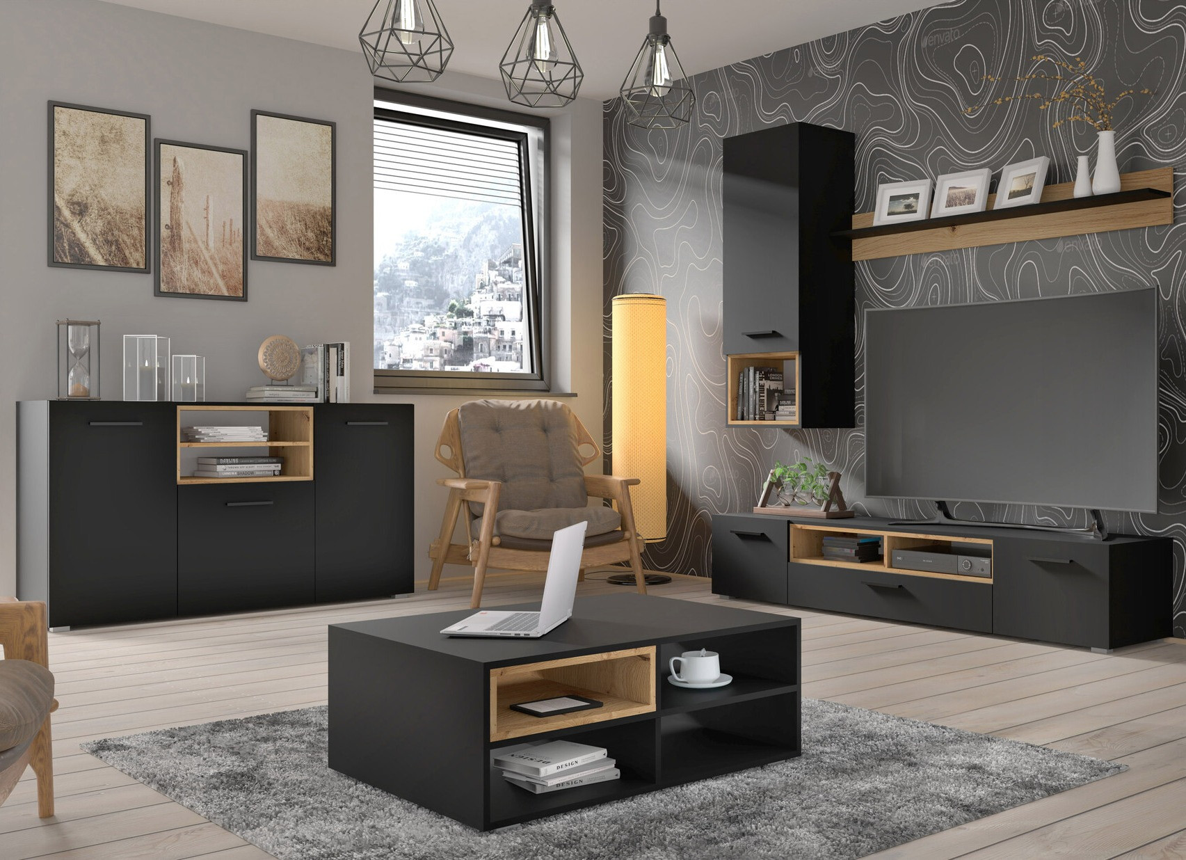 Fali polc Livorla 105