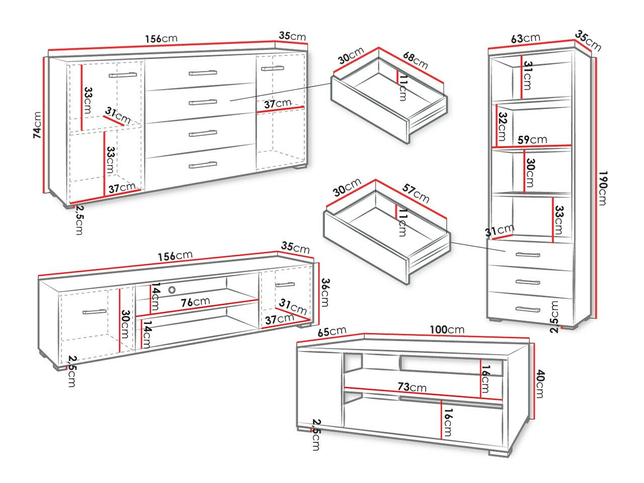 Nappali szett Comfivo Etrtale 106