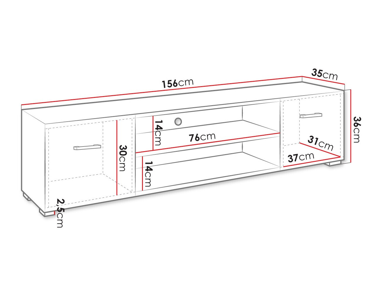TV-állvány Comfivo Casus