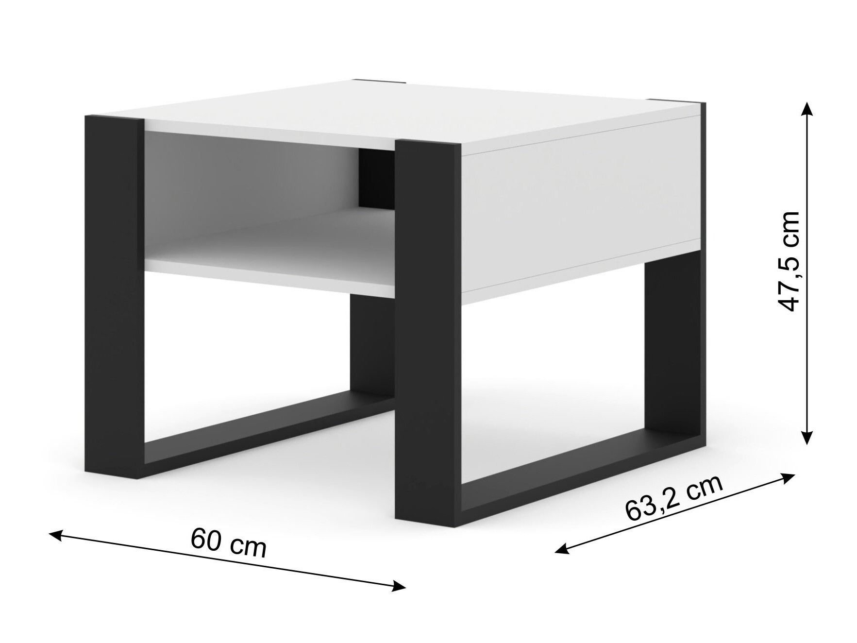 Dohányzóasztal Tivtora 103 (Matt fehér)