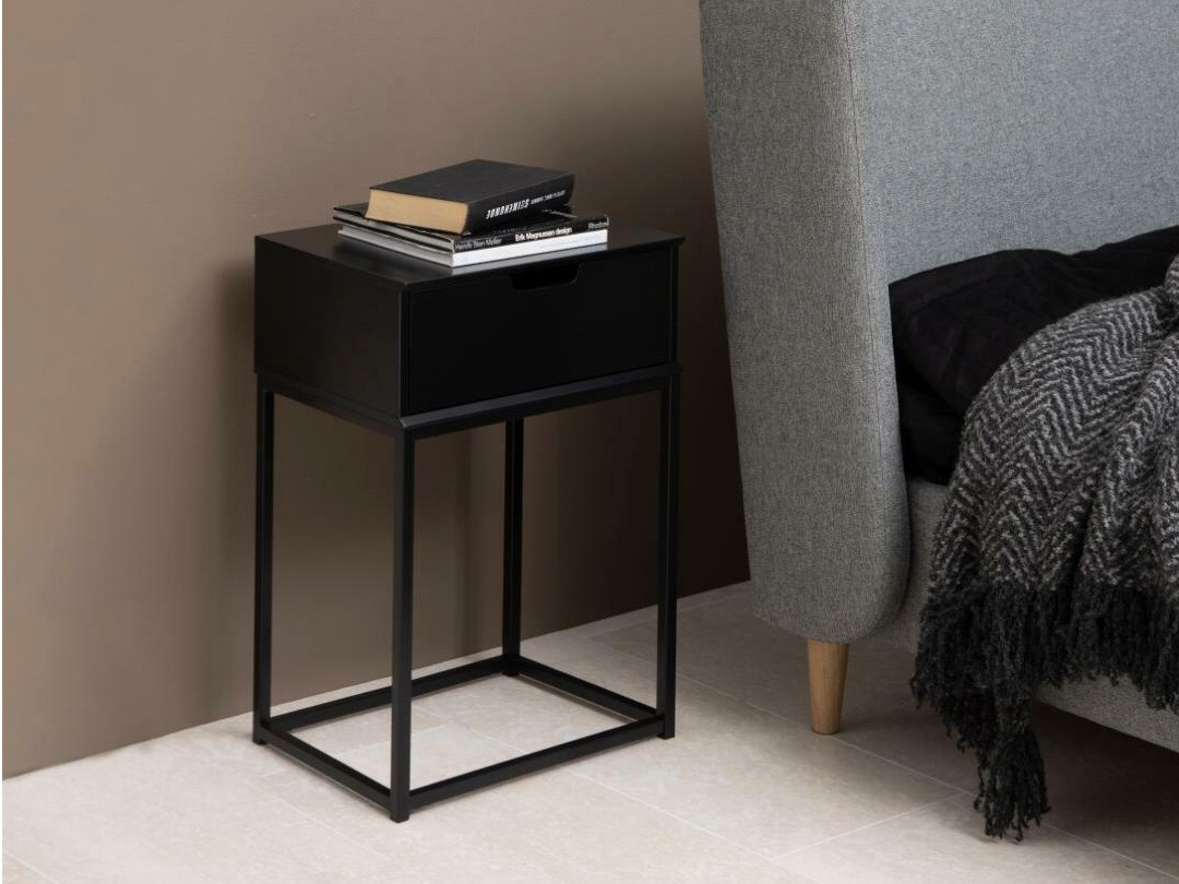 Éjjeliszekrény Norsica 106 (Fekete)