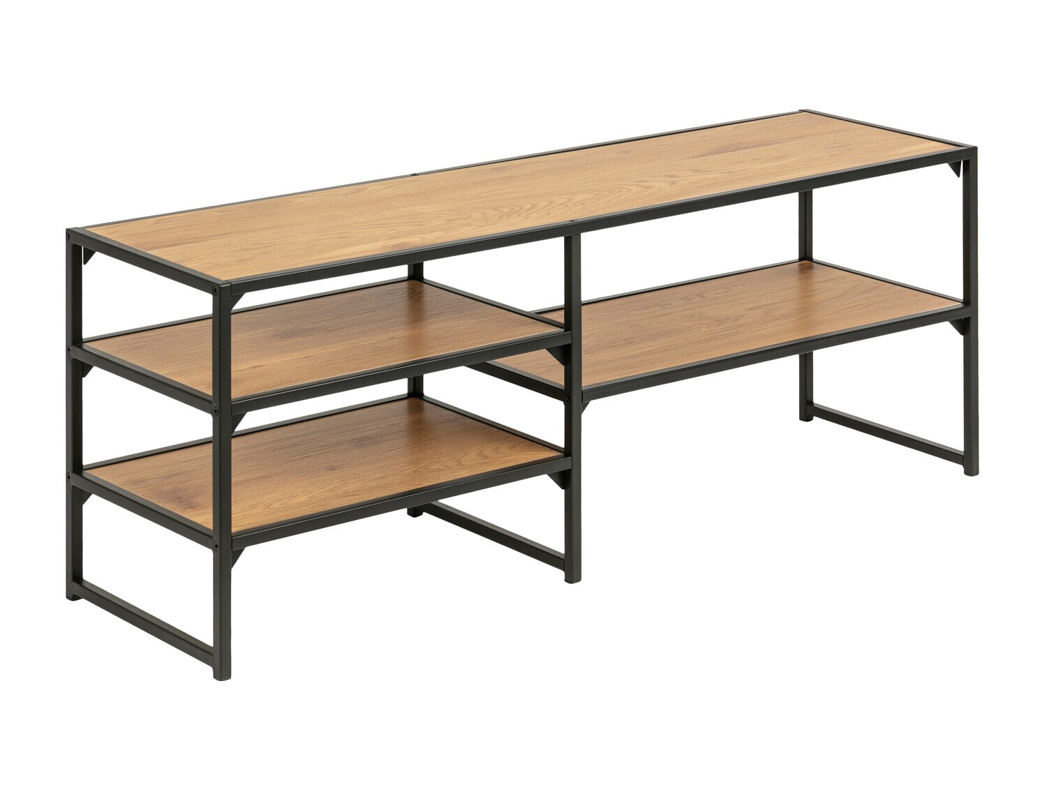 TV-állvány Norsica Sevferi 135 (Vad tölgy + Fekete)