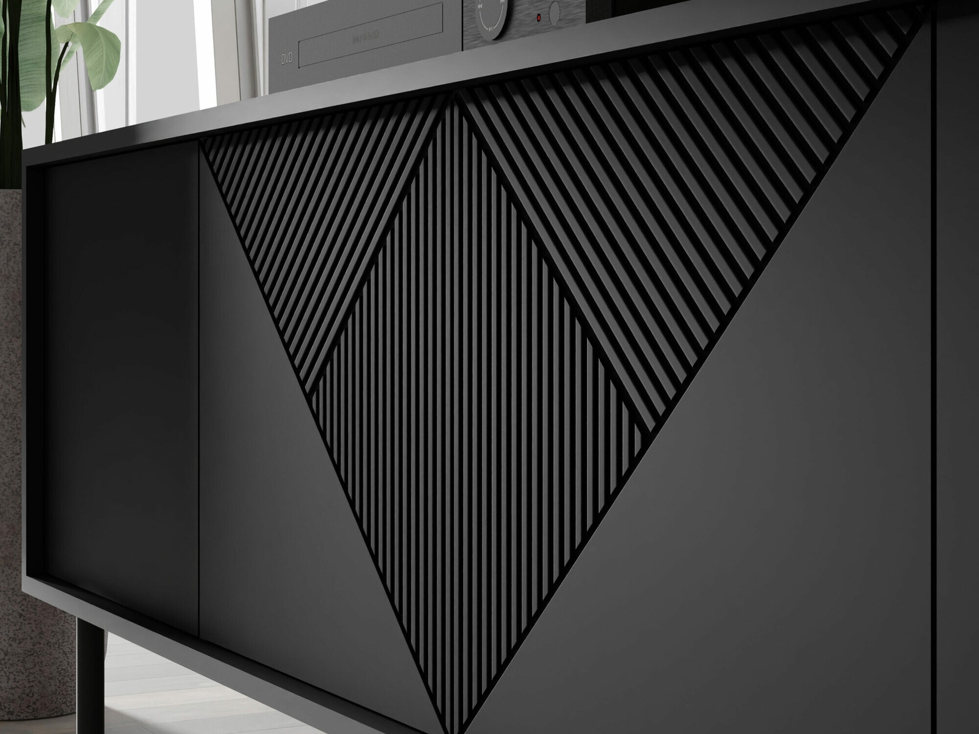 TV-állvány Teopha 100 (Fekete)