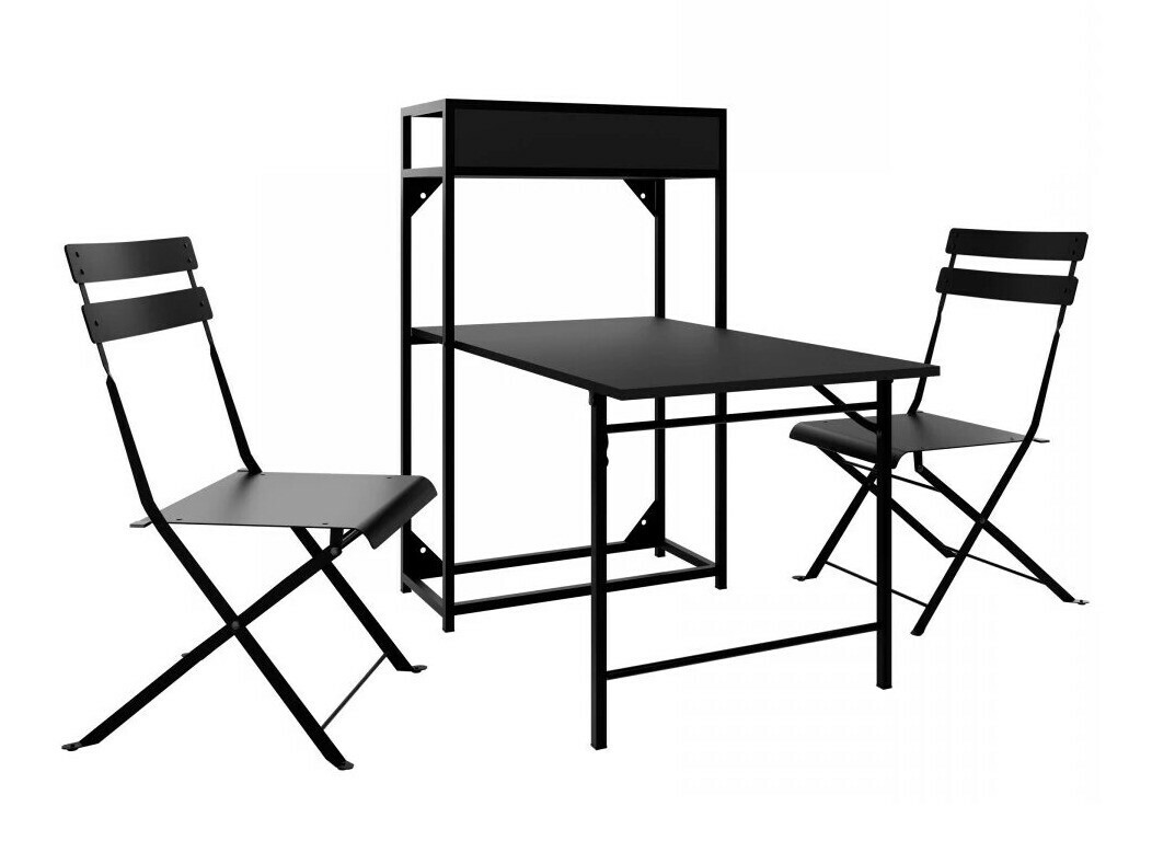 Erkélybútor-készlet Richardson 124 (Fekete)