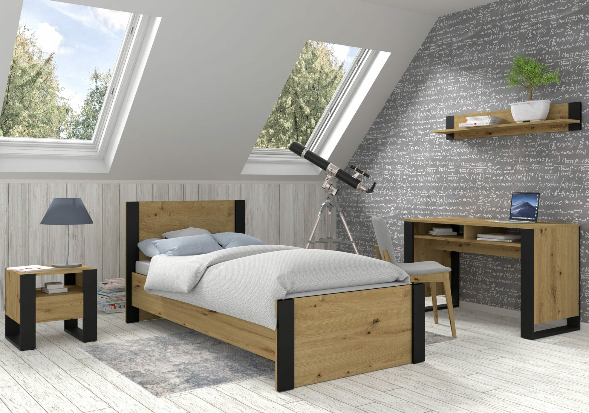 Íróasztal Tivtora 108 (Artisan tölgy)