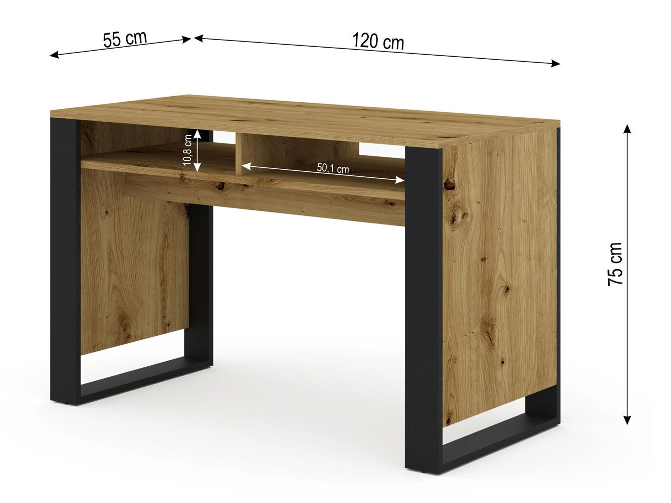 Íróasztal Tivtora 108 (Artisan tölgy)