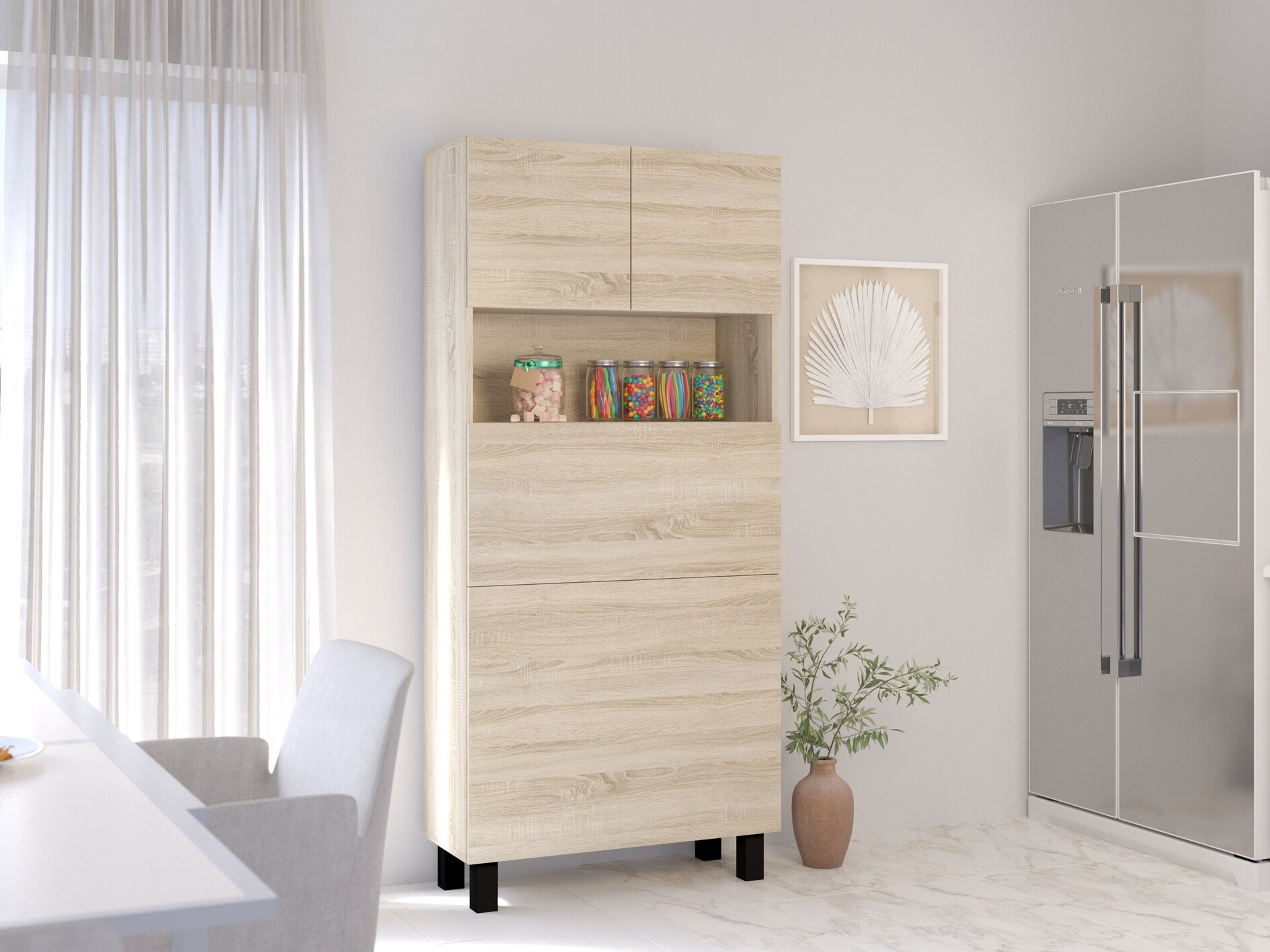 Könyvespolc Buffalo 145 (Sonoma tölgy)