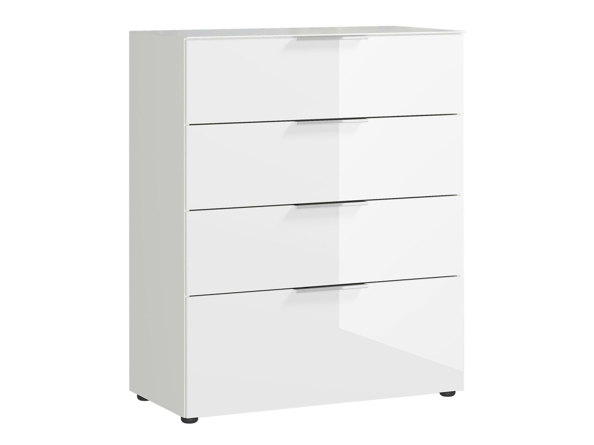 Komód Sacramento 299 (Fehér + Fényes fehér)