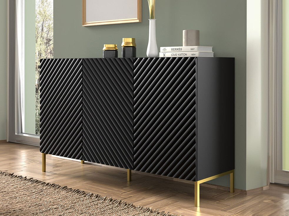 Szekrény Fivremu 100 (Fekete)