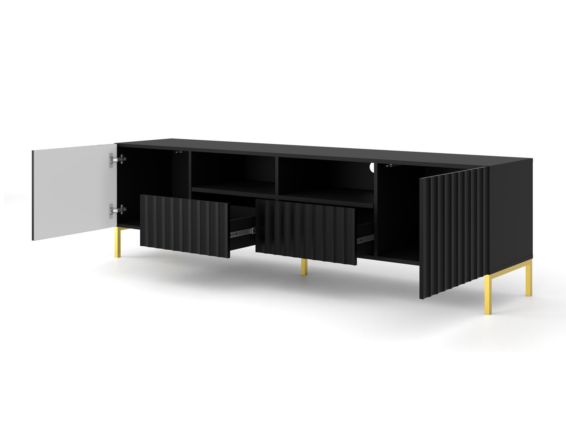 TV-állvány Soropho 102 (Fekete)