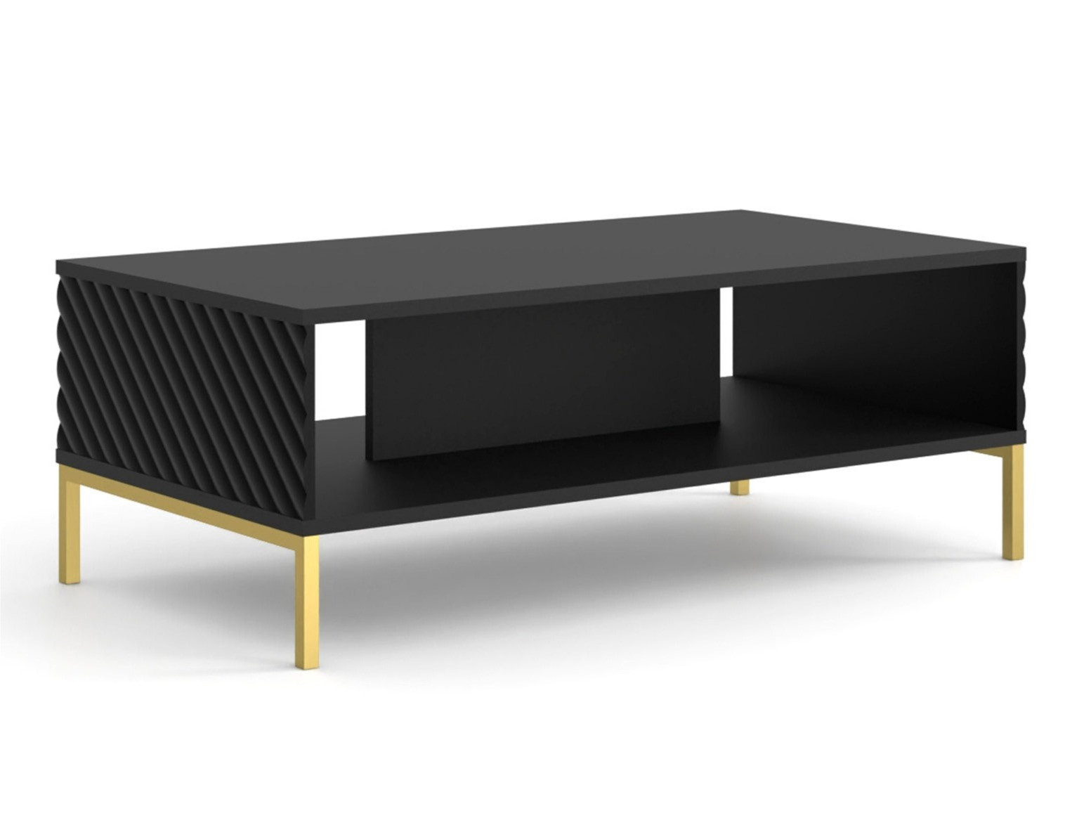 Dohányzóasztal Fivremu 106 (Fekete)