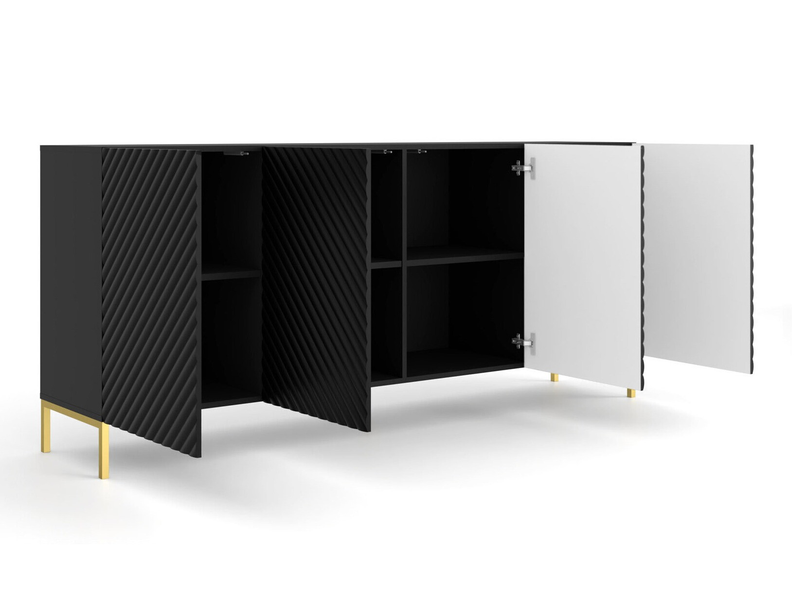 Nappali szett Fivremu 107 (Fekete)