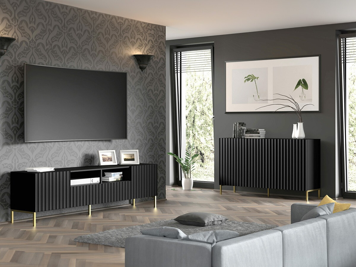 Nappali szett Soropho 105 (Fekete)