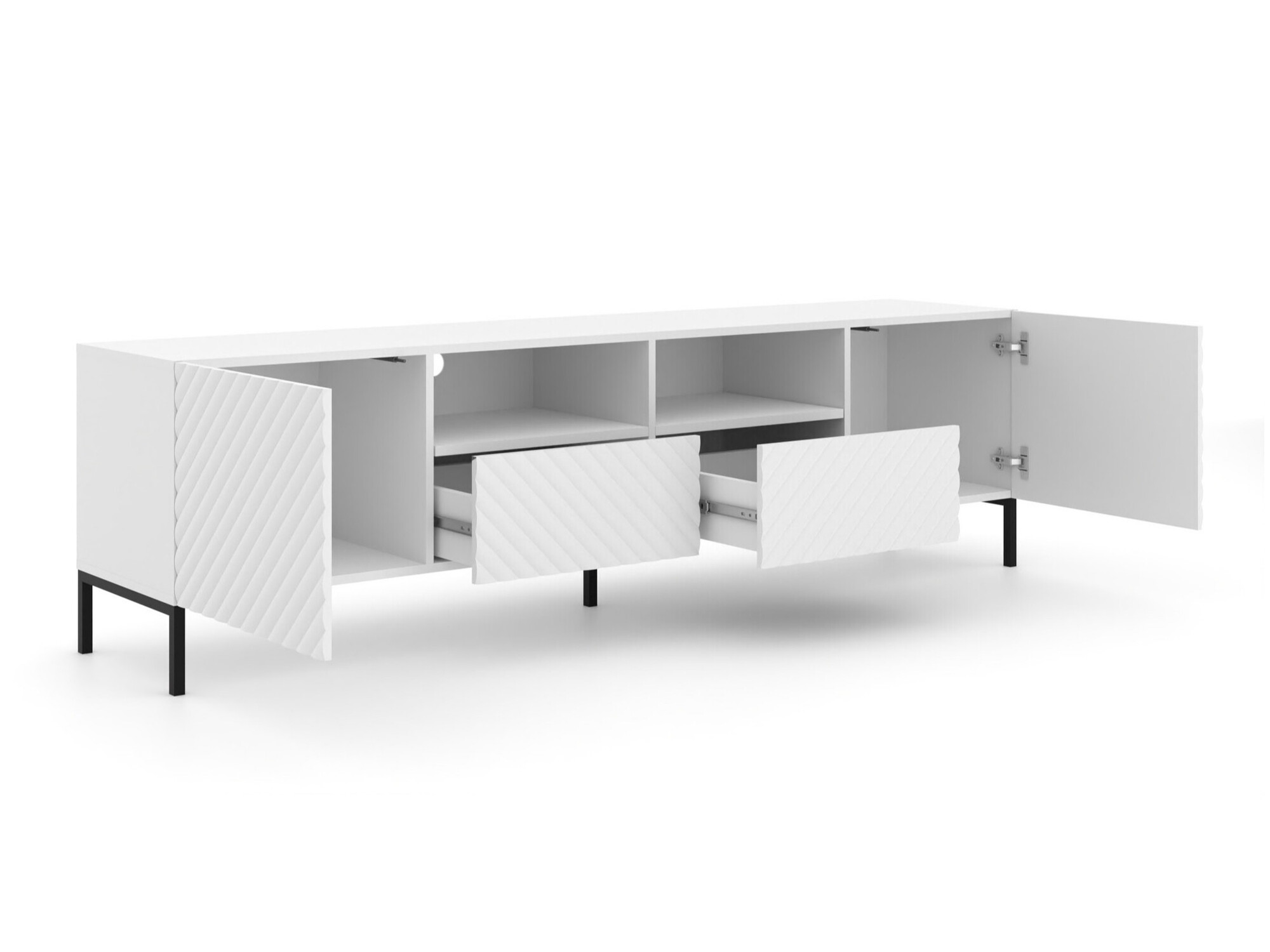 TV-állvány Fivremu 103 (Fehér)