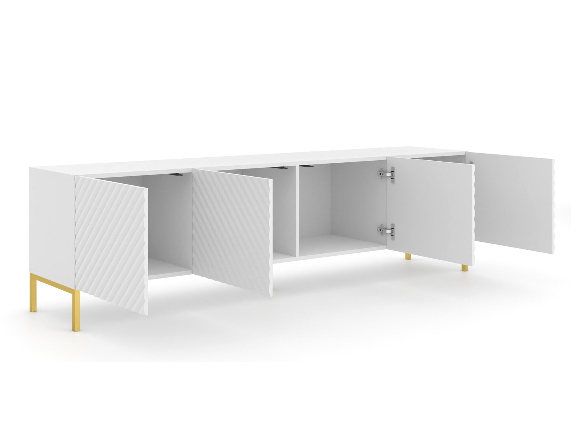 TV-állvány Fivremu 104 (Fehér)