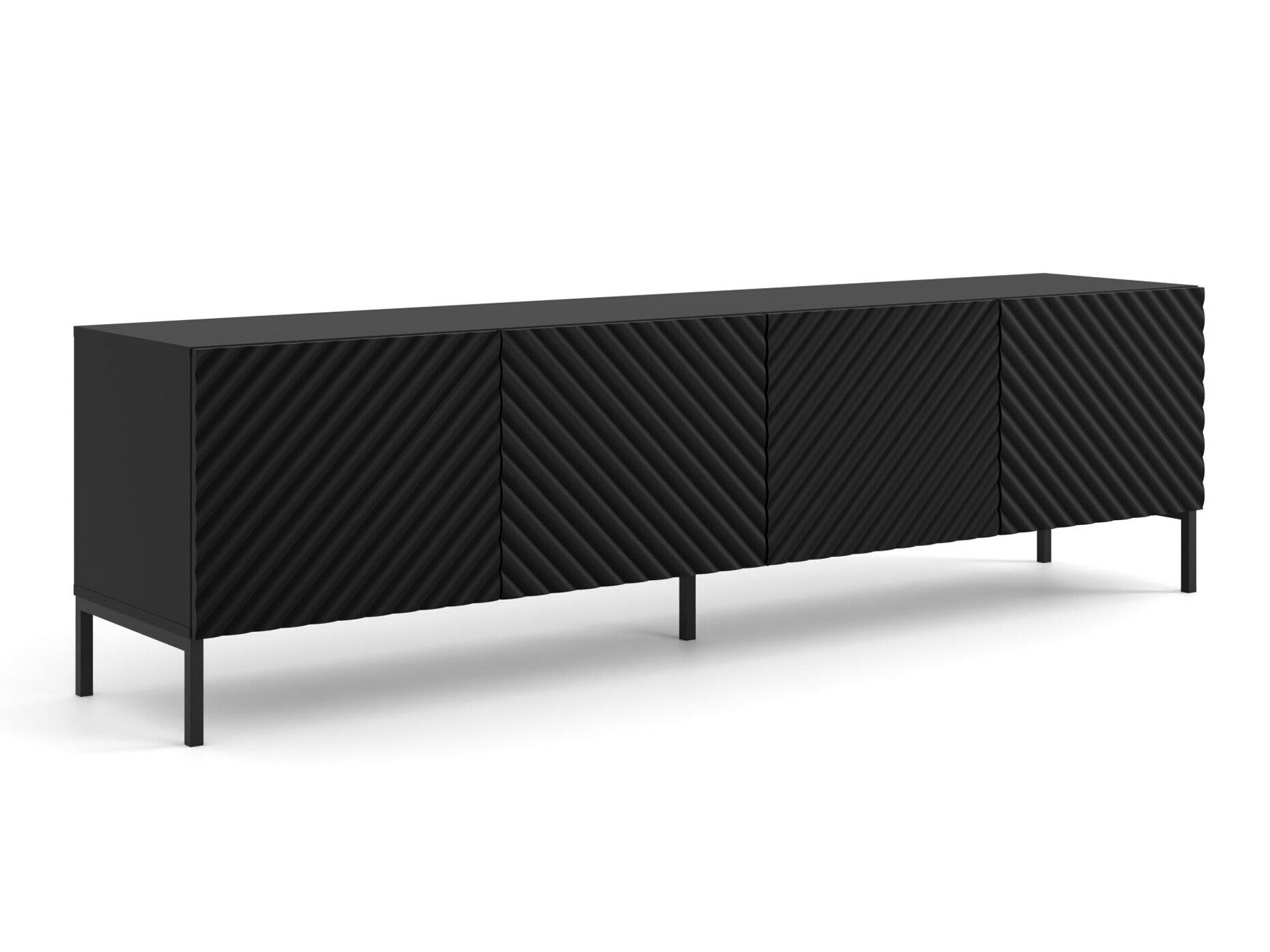 TV-állvány Fivremu 104 (Fekete)