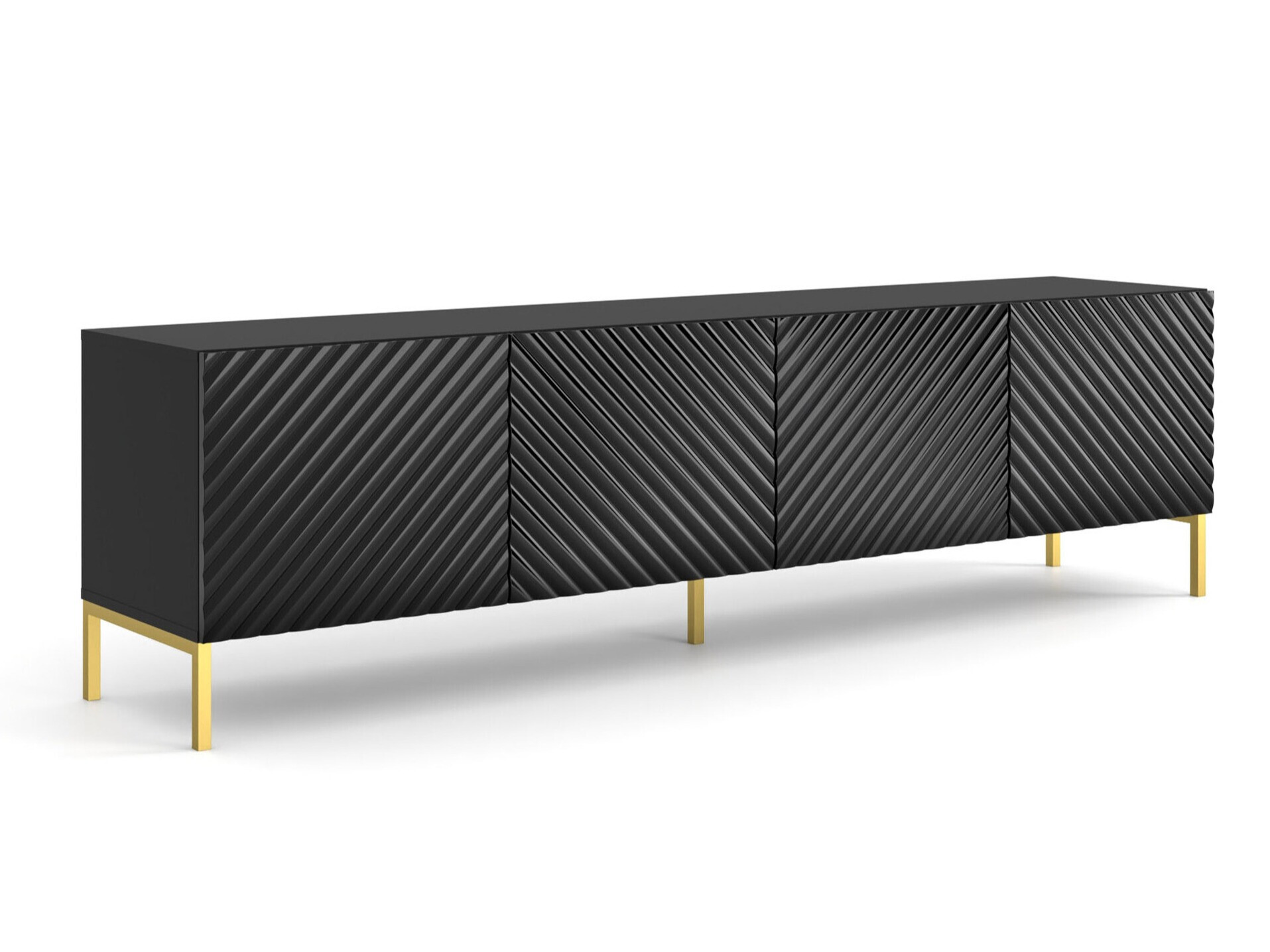 TV-állvány Fivremu 105 (Fekete)