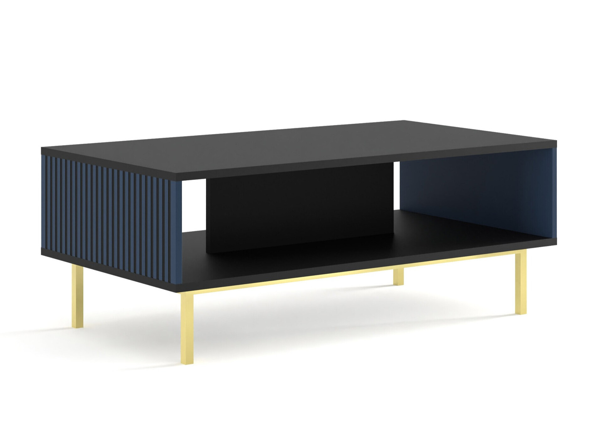 Dohányzóasztal Talsalu 103 (Sötétkék + Fekete)