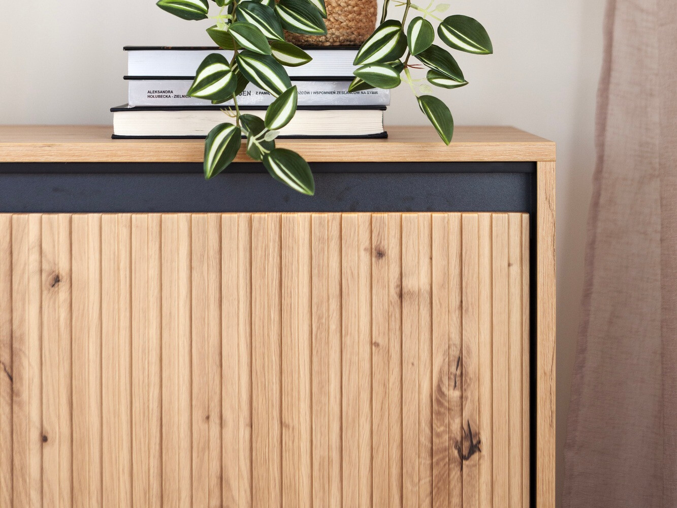 Komód Fernolu 100 (Artisan tölgy + Fekete)