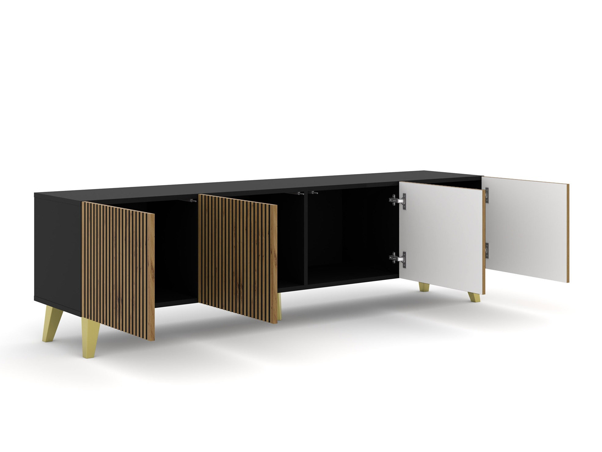 TV-állvány Buffalo 152 (Artisan tölgy + Fekete)