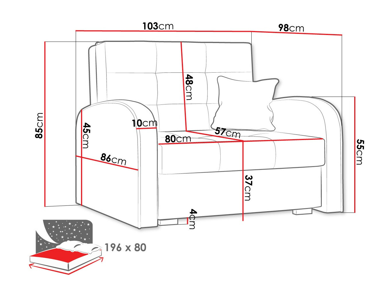 Fotel Columbus 114 (Aragon 90)